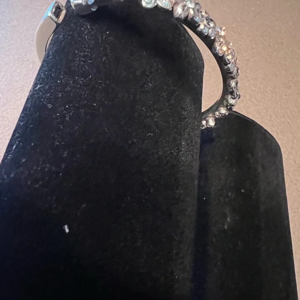 Brighton bangle bracelet. Silver tone, size medium - Picture 2 of 6